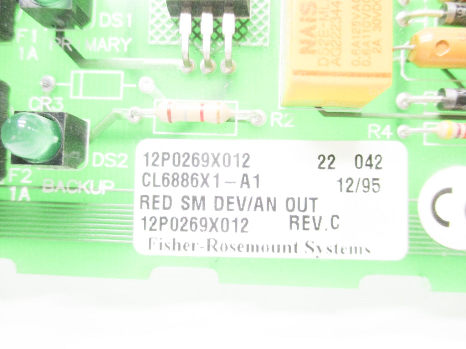 FISHER ROSEMOUNT CL6886X1-A112P0269X012 REV. C (AS PICTURED 1) UNMP