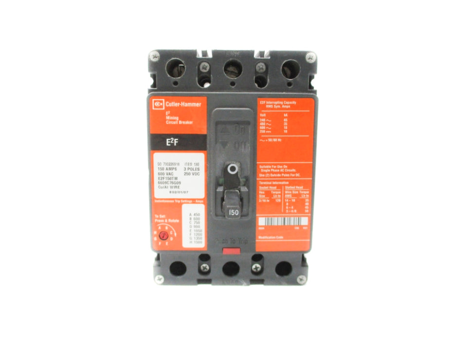 CUTLER HAMMER E2F150TM 150A 600V NSNP