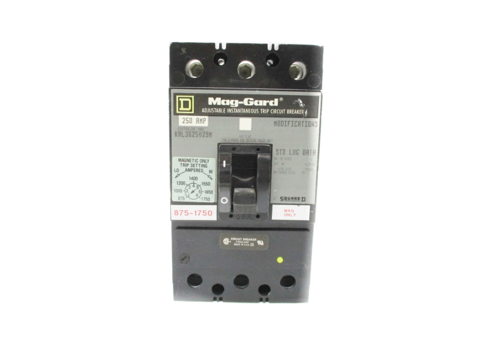 SQUARE D KAL3625029M 250A 600V NSNP