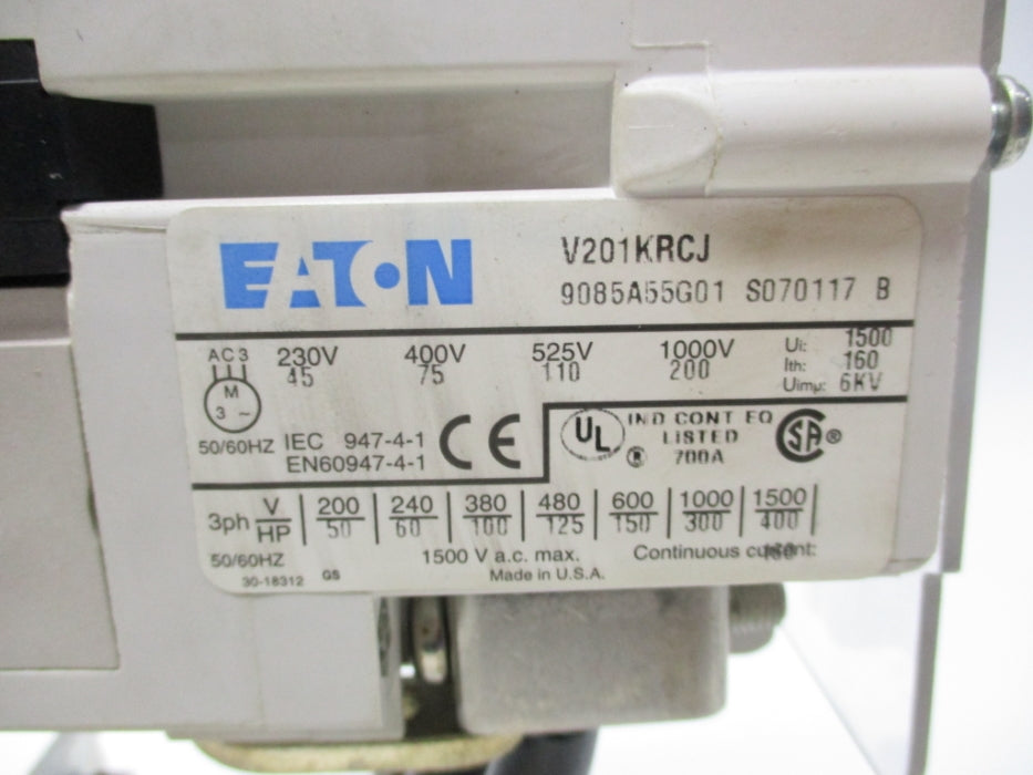 EATON V201KRCJ 1000V (AS PICUTRED) NSNP