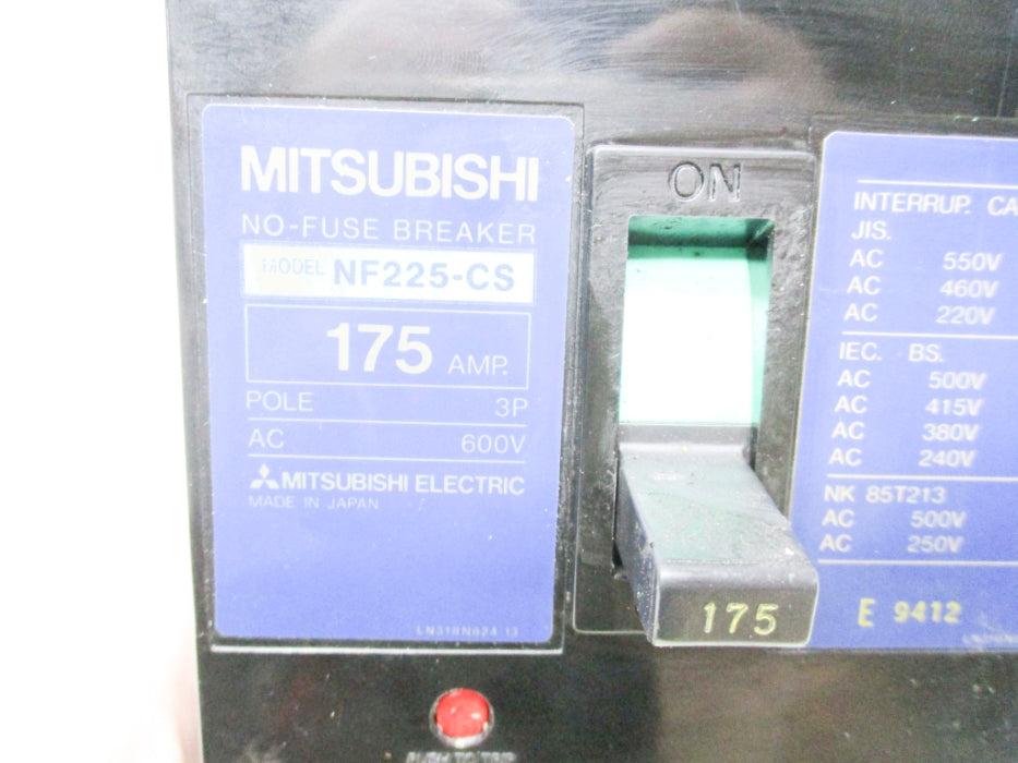 MITSUBISHI NF225-CS 600V 175A (AS PICTURED) UNMP