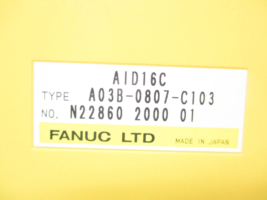 FANUC A03B-0807-C103 UNMP