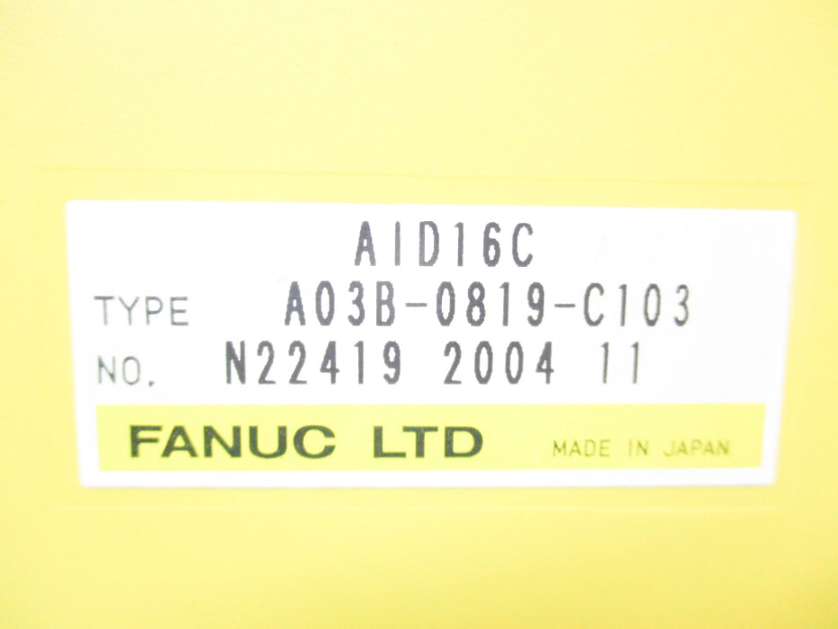 FANUC A03B-0819-C103 UNMP
