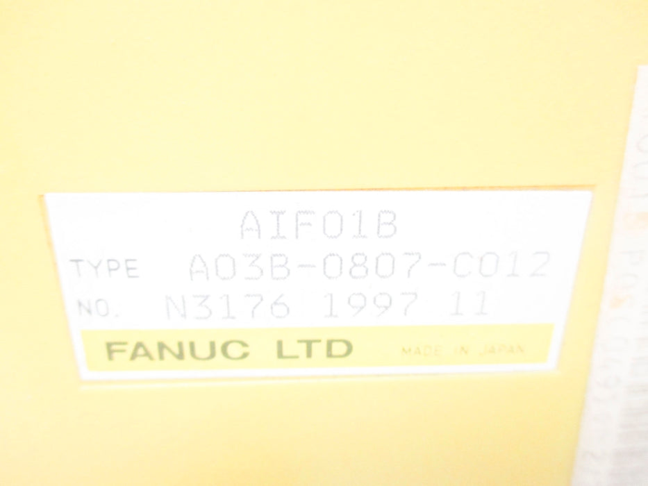 FANUC A03B-0807-C012 UNMP