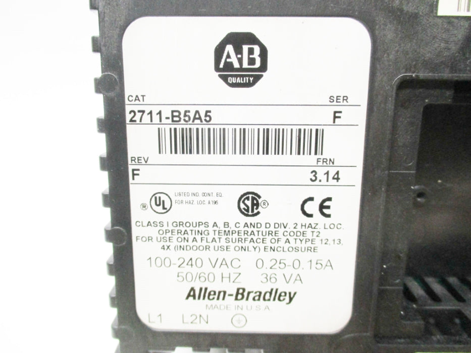 INDUSTRIAL SPARE PART 2711-B5A5 SER. F F/W 3.14 UNMP