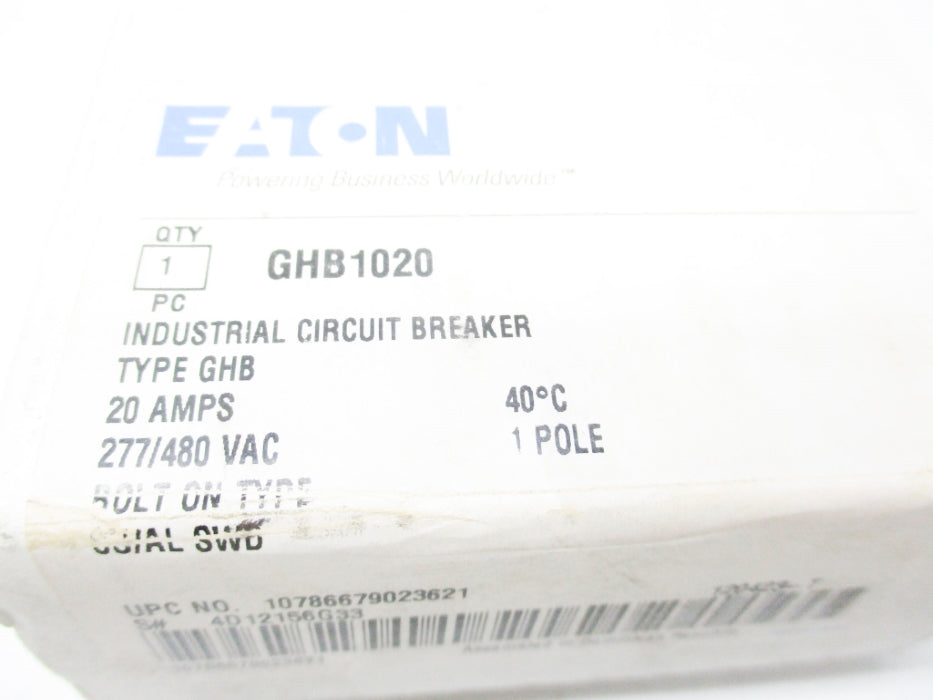 EATON GHB1020 277/480VAC 20A NSMP