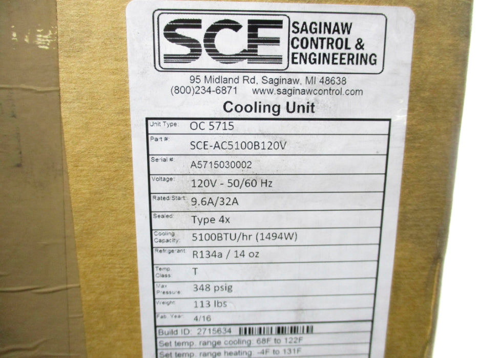 SCE SCE-AC5100B120V NSMP