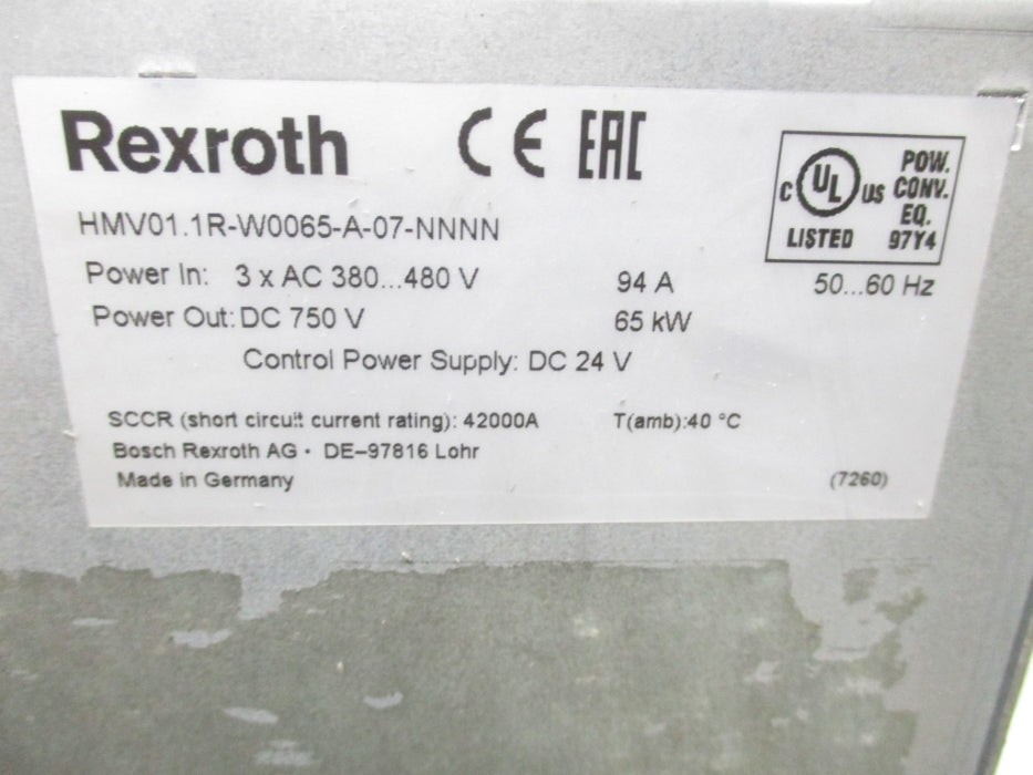 REXROTH HMV01.1R-W0065-A-07-NNNN NSMP
