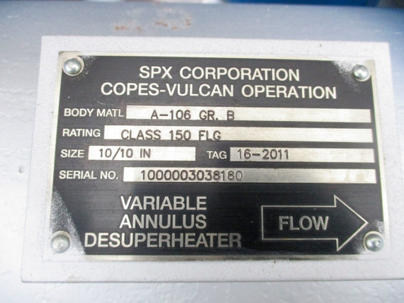 SPX COPES VULCAN DESUPERHEATER A-106GR.B NSMP