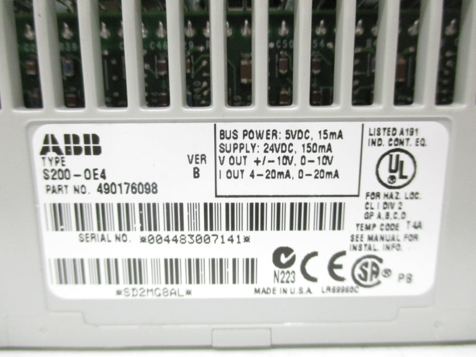 ABB S200-OE4 UNMP