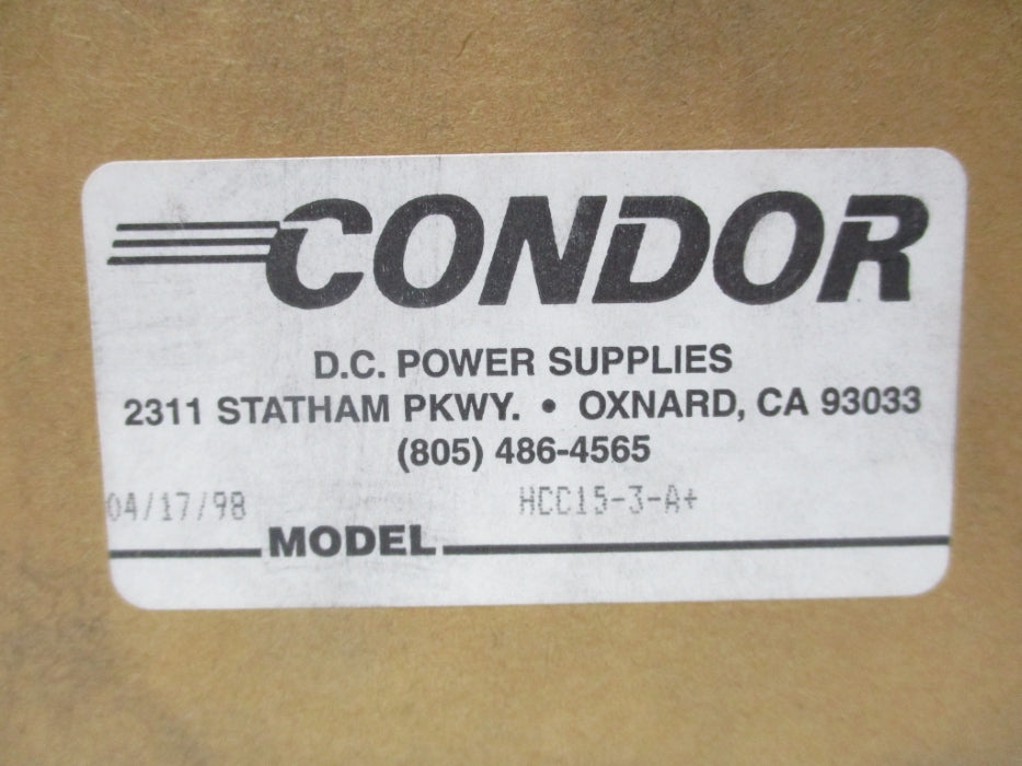CONDOR HCC15-3-A+ 230-240V 1.0A NSMP