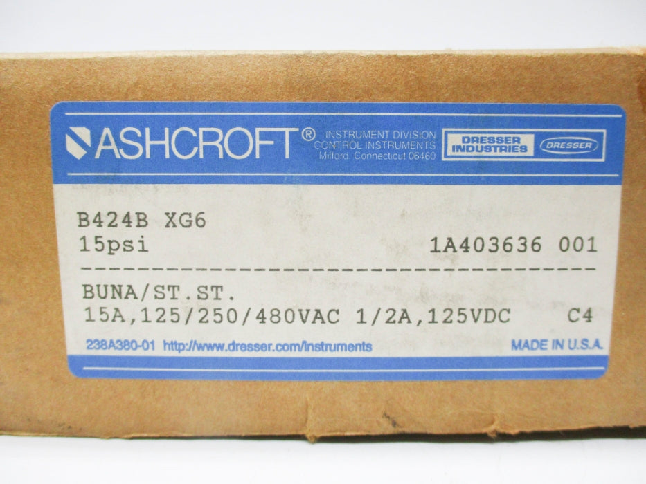 ASHCROFT B424BXG6 2400PSI NSMP