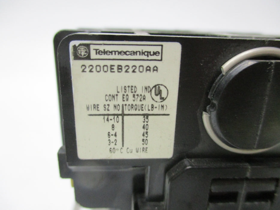 TELEMECANIQUE 2200EB220AA 120V NSNP