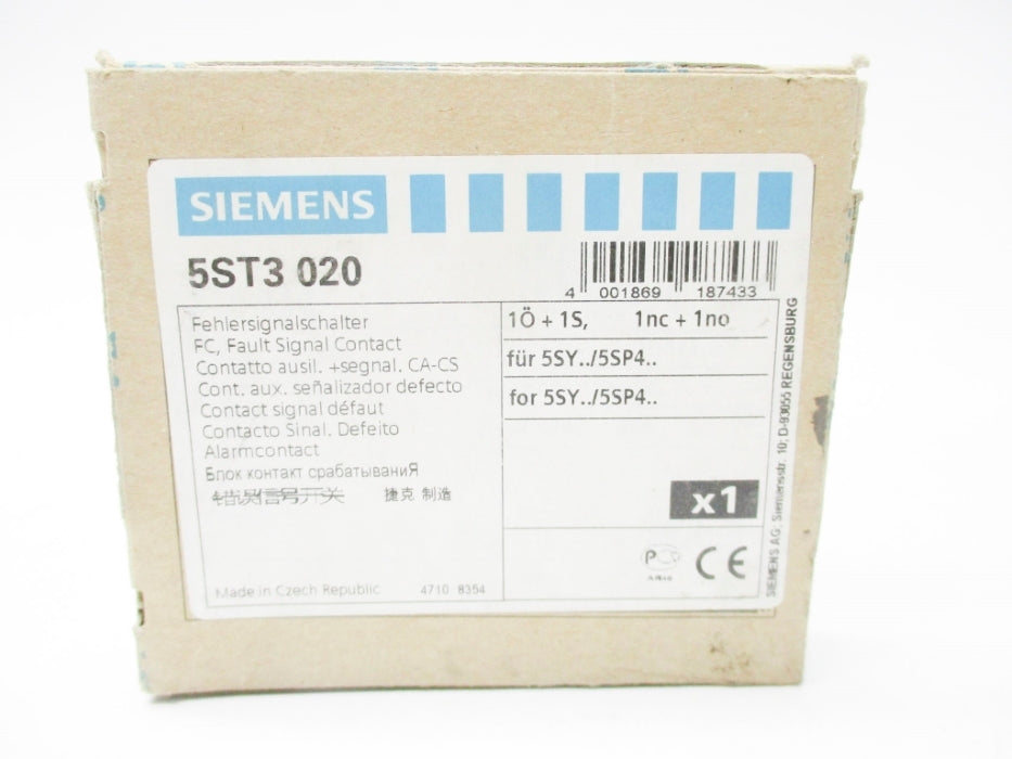 SIEMENS 5ST3020 440V 16A NSMP