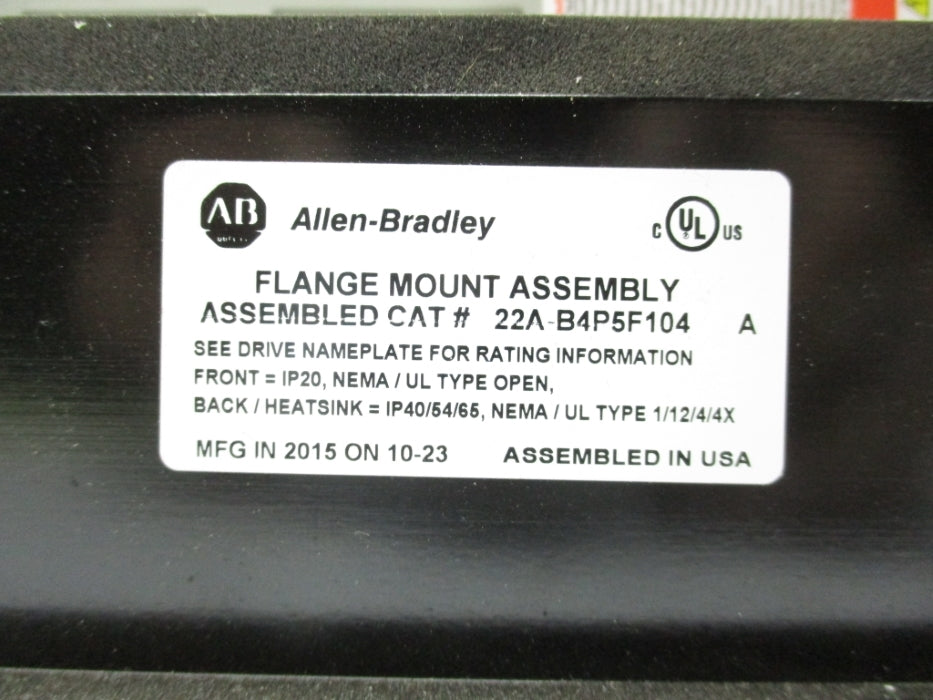 ALLEN BRADLEY 22A-B4P5F104 SER. A NSMP