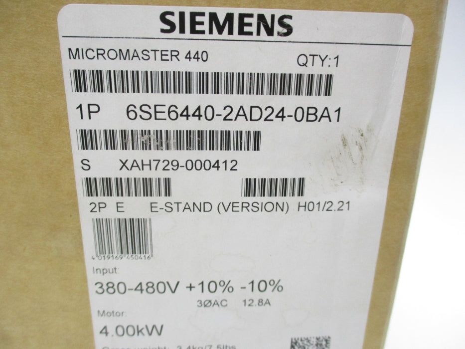 SIEMENS 6SE6440-2AD24-0BA1 NSMP