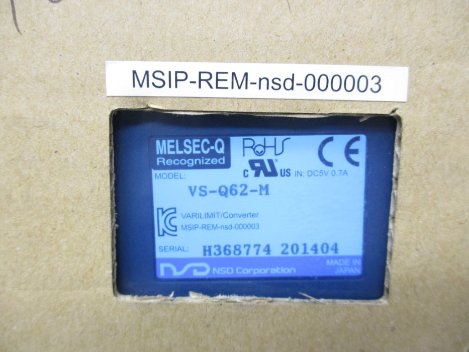 NSD VS-Q62-M NSMP