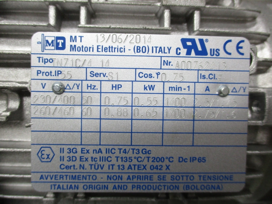 MOTORI ELETTRICI TN71C/4 NSNP