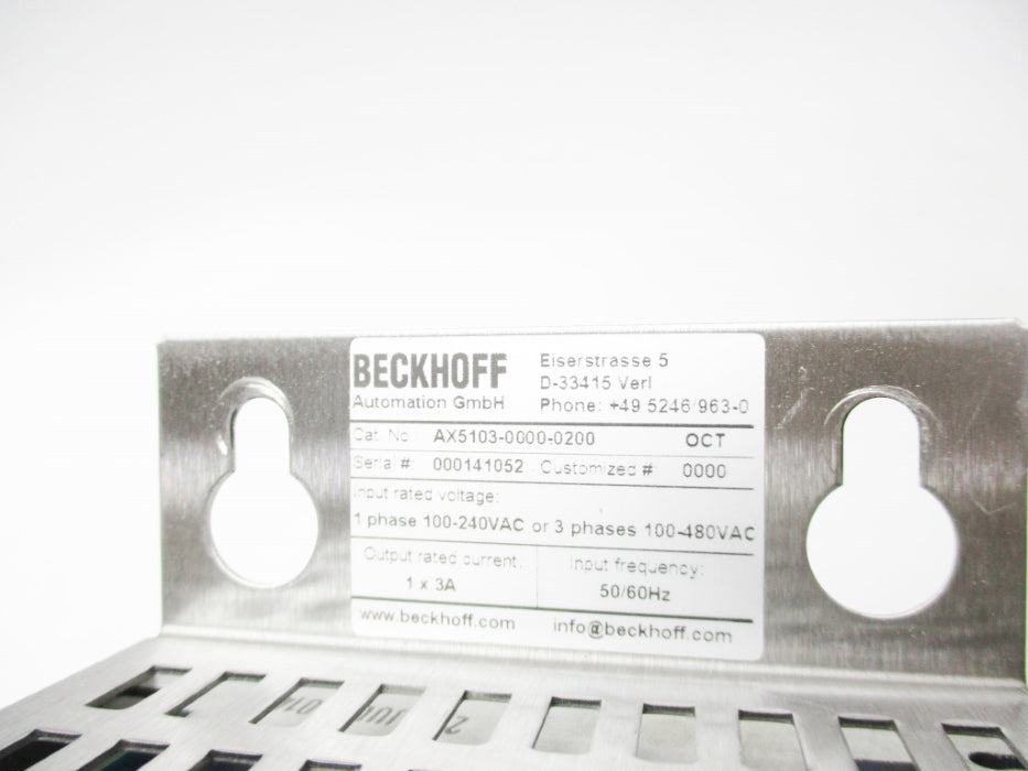 BECKHOFF AX5103-0000-0200 UNMP
