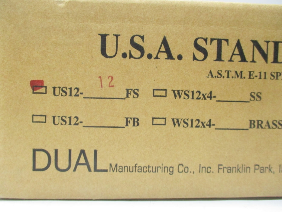 DUAL MANUFACTURING A.S.T.M.E-11 NSMP
