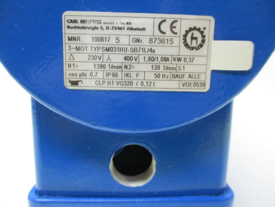 CARL REHFUSS SM031HU-SB71L/4 NSNP