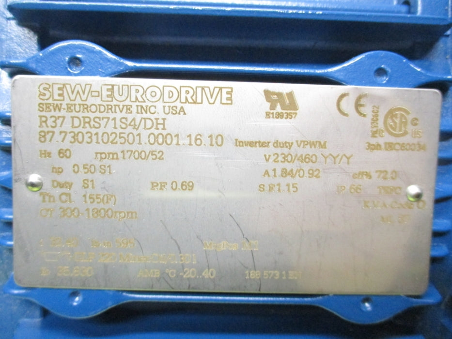 SEW-EURODRIVE R37DRS71S4/DH NSNP