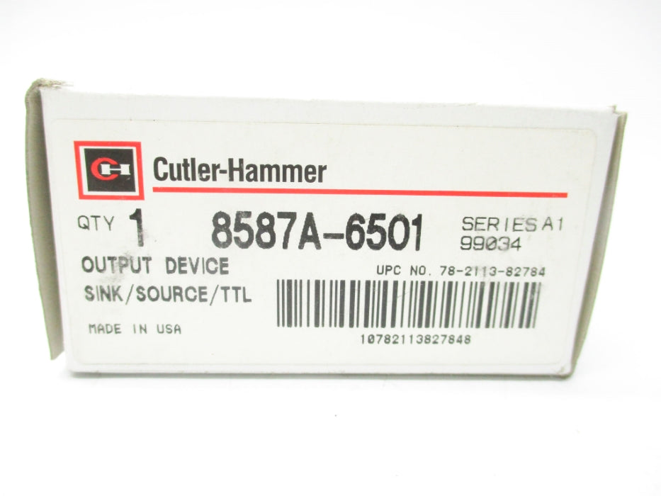 CUTLER HAMMER 8587A-6501 SER. A1 NSMP