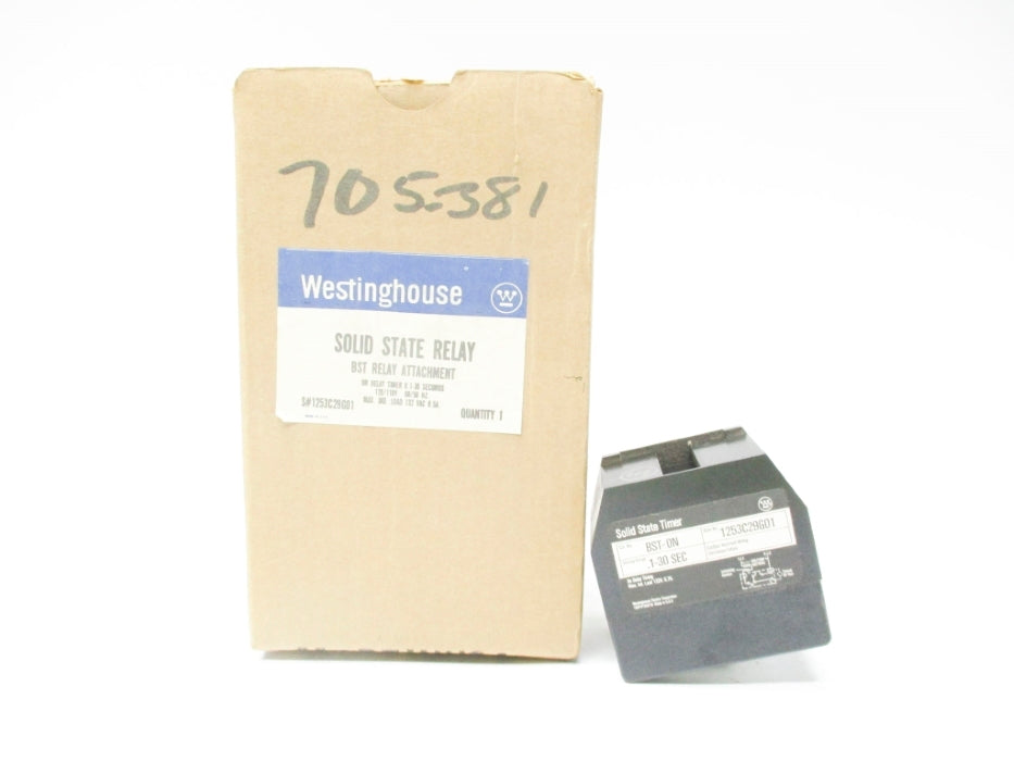 WESTINGHOUSE BST-ON 1253C29G01 120V .1-30SEC NSMP