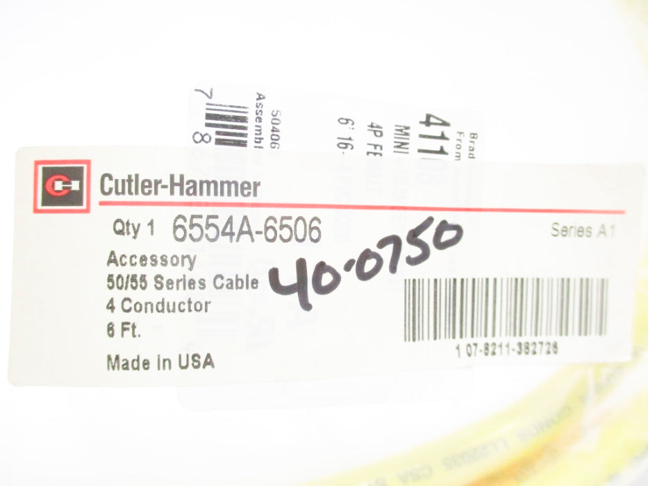 CUTLER HAMMER 6554A-6506 SER. A1 NSMP