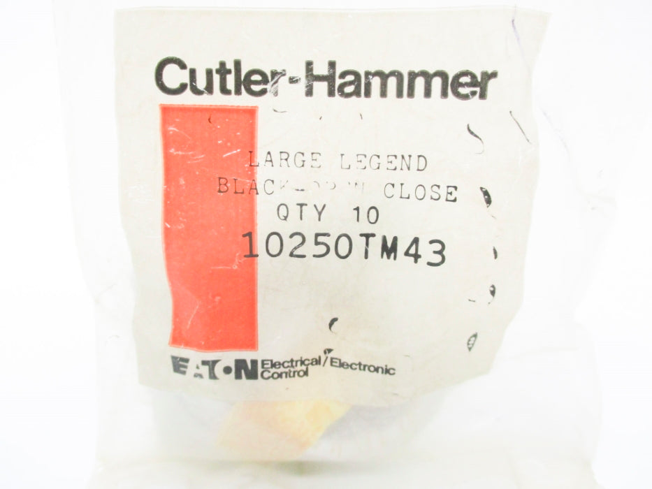 CUTLER HAMMER 10250TM43 (PKG OF 10) NSMP