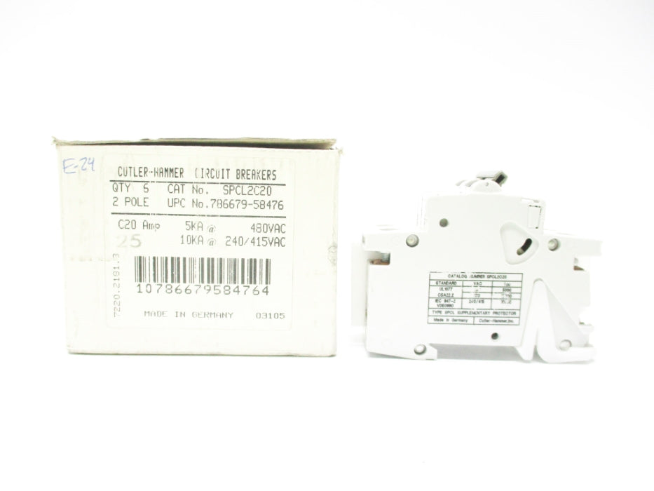 CUTLER HAMMER SPCL2C20 240/415/480VAC 20A (PKG OF 6) NSMP