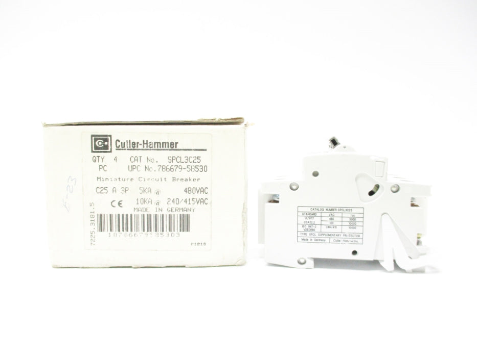 CUTLER HAMMER SPCL3C25 240/415/480VAC 25A (PKG OF 4) NSMP