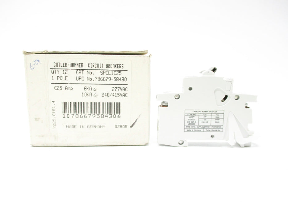 CUTLER HAMMER SPCL1C25 277V (PKG OF 12) NSMP