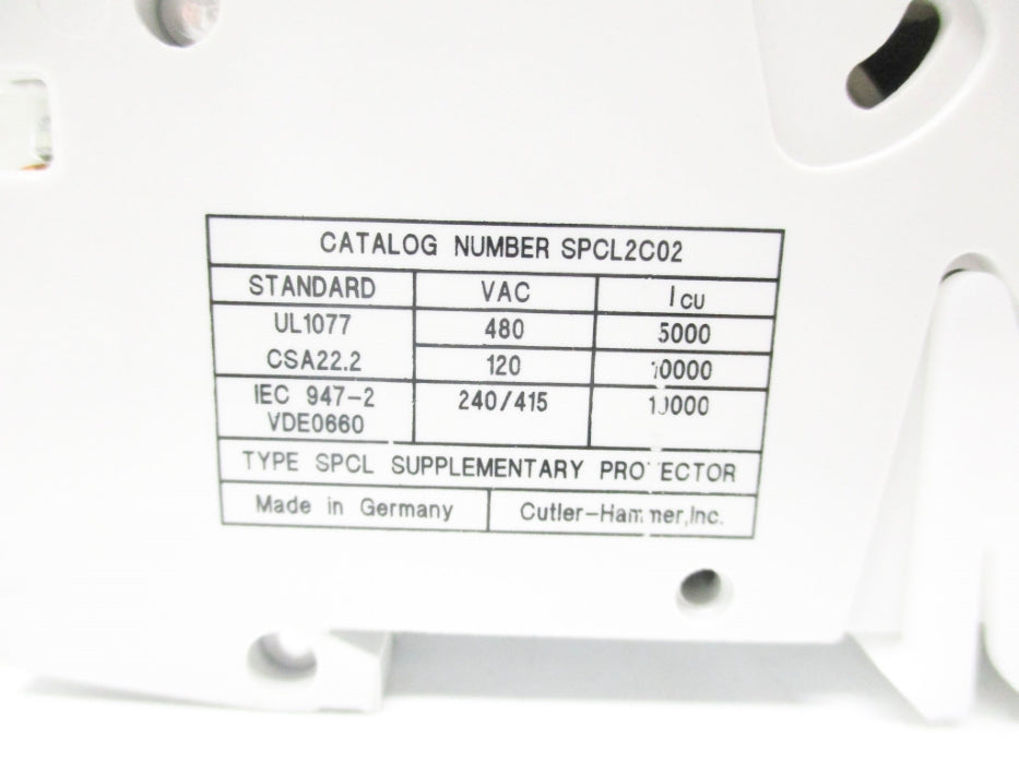 CUTLER HAMMER SPCL2C02 480V NSNP