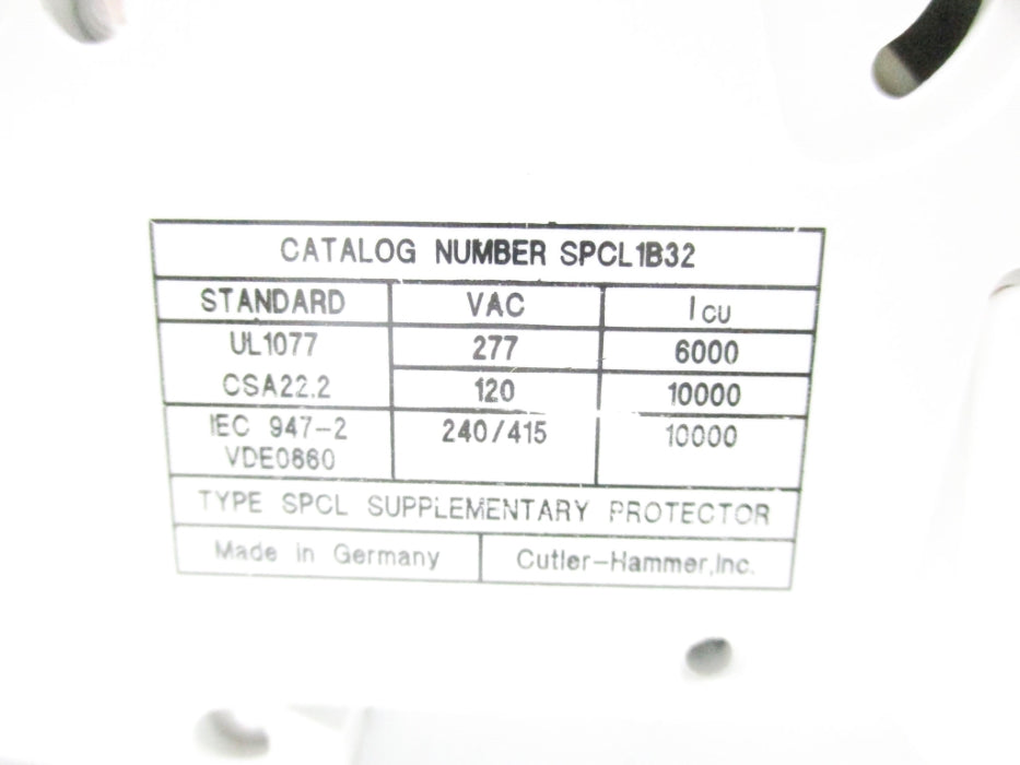 CUTLER HAMMER SPCL1B32 277V NSNP