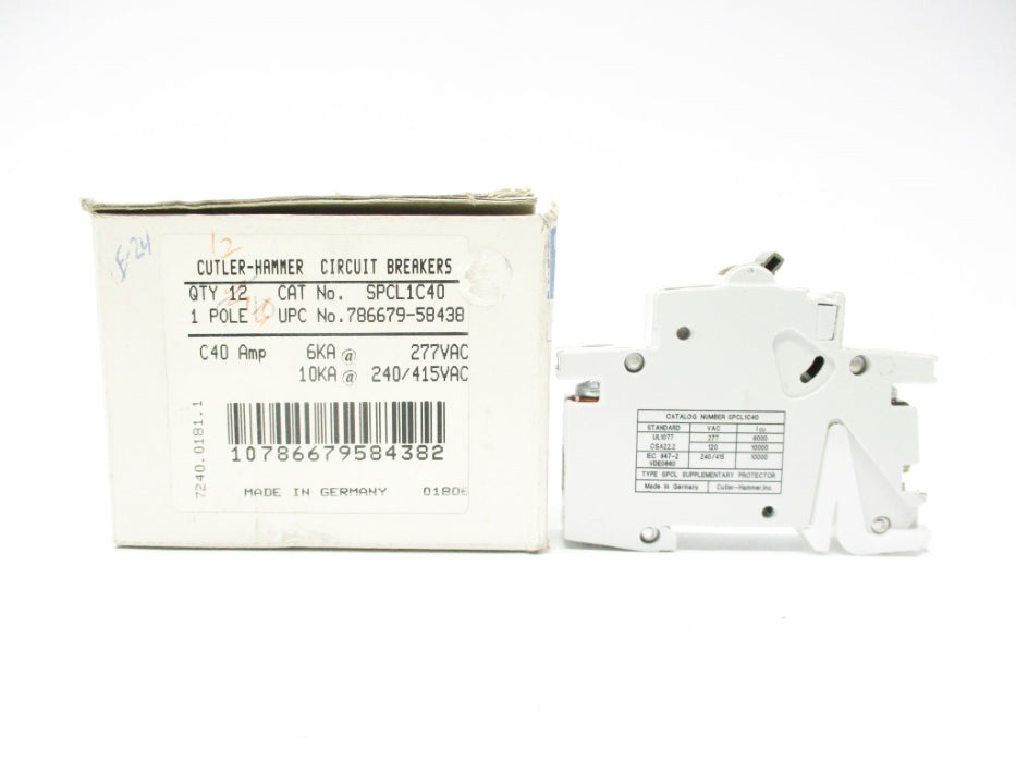 CUTLER HAMMER SPCL1C40 240/415/277VAC 40A (PKG OF 12) NSMP