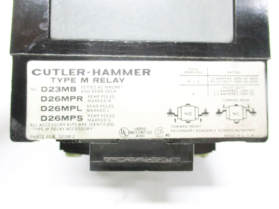 CUTLER HAMMER D26MPS 120V NSNP