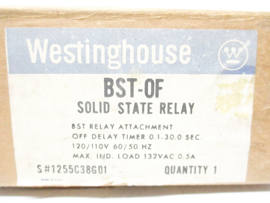 WESTINGHOUSE BST-OF 110/120V 0.7A 0.1-30S NSMP