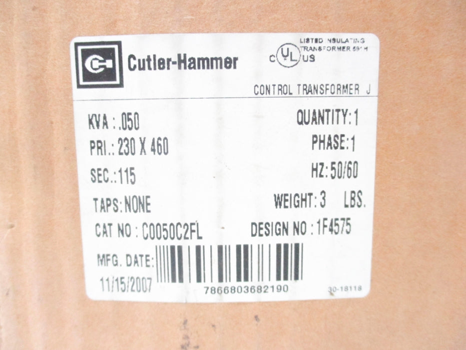 CUTLER HAMMER C0050C2FL NSMP