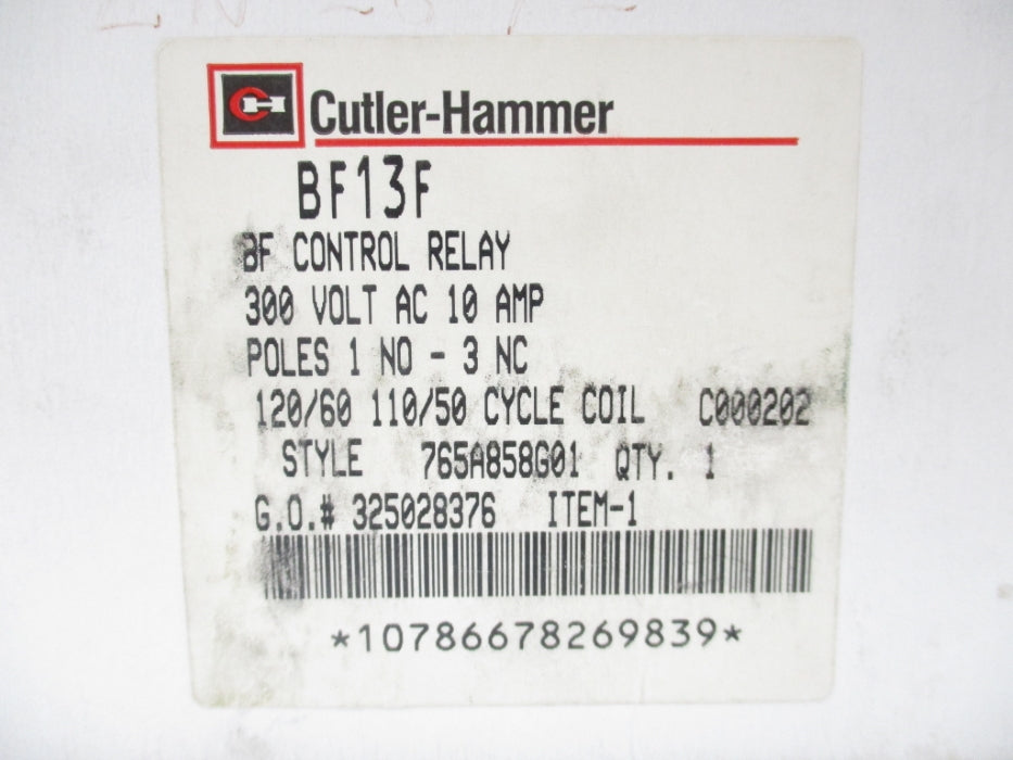 CUTLER HAMMER BF13F 300V NSMP