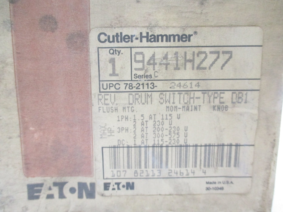 CUTLER HAMMER 9441H277 SER. C (AS PICTURED) NSMP