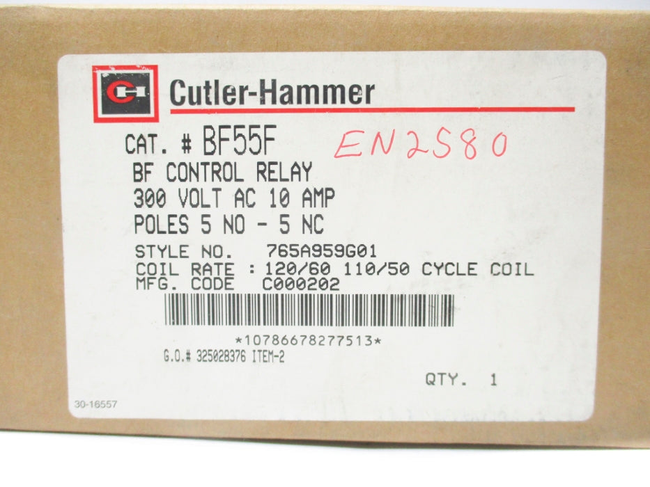 CUTLER HAMMER BF55F 300V NSMP
