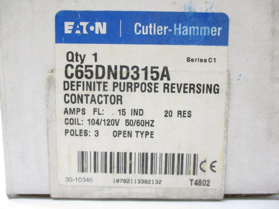 CUTLER HAMMER C65DND315A SER. C1 120V NSFS