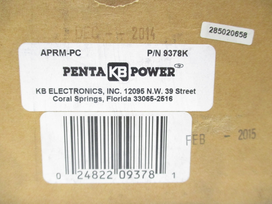 KB ELECTRONICS APRM-PC 9378K NSMP