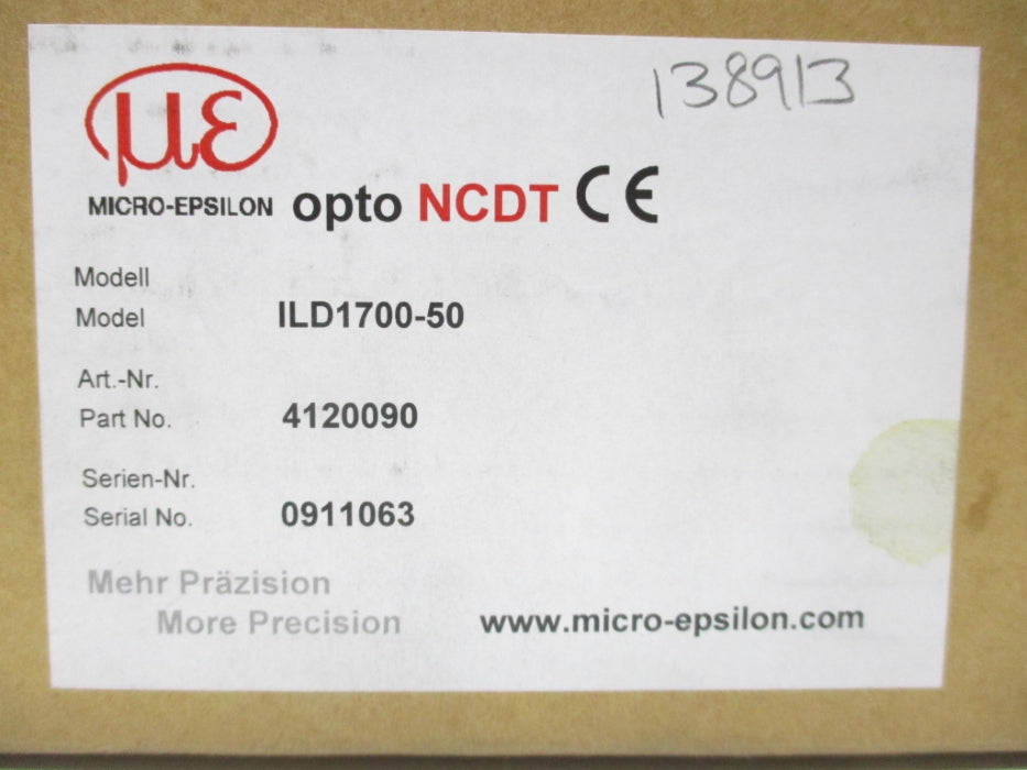 MICRO EPSILON ILD1700-50 NSMP