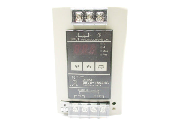 OMRON S8VS-18024AP 100-240VAC 2.9A NSMP