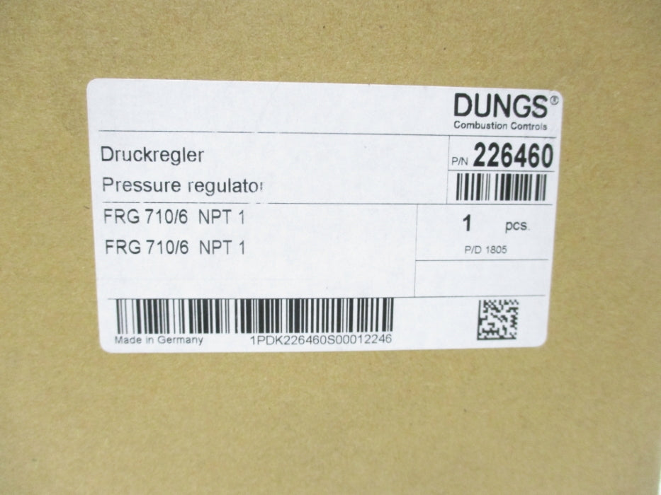 DUNGS FRG710/6 226460 7PSI NSMP