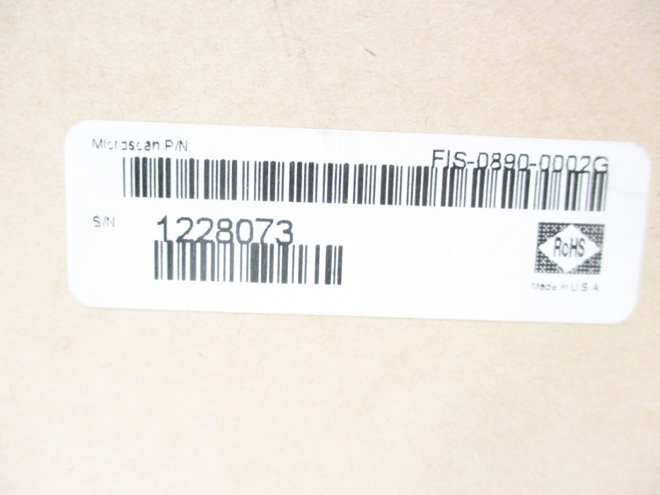 MICROSCAN FIS-0890-0002G NSMP
