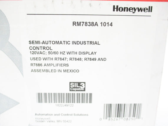 HONEYWELL RM7838A1014 120VAC NSMP