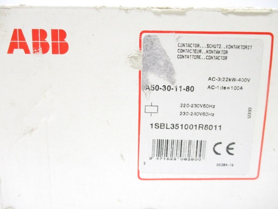 ABB A50-30-11-80 1SBL351001R6011 240V NSMP